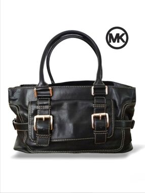Y2K Michael Kors Brookville Leather Satchel | Belted Buckle Bag
